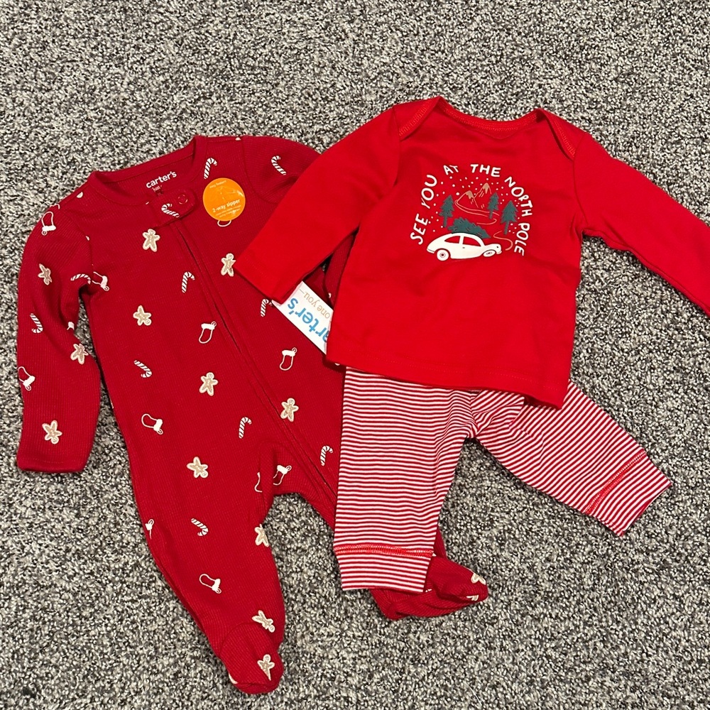 Carter's Festive Red Baby Outfit Set